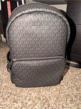 Michael Kors Men’s Gray MK Monogram Backpack